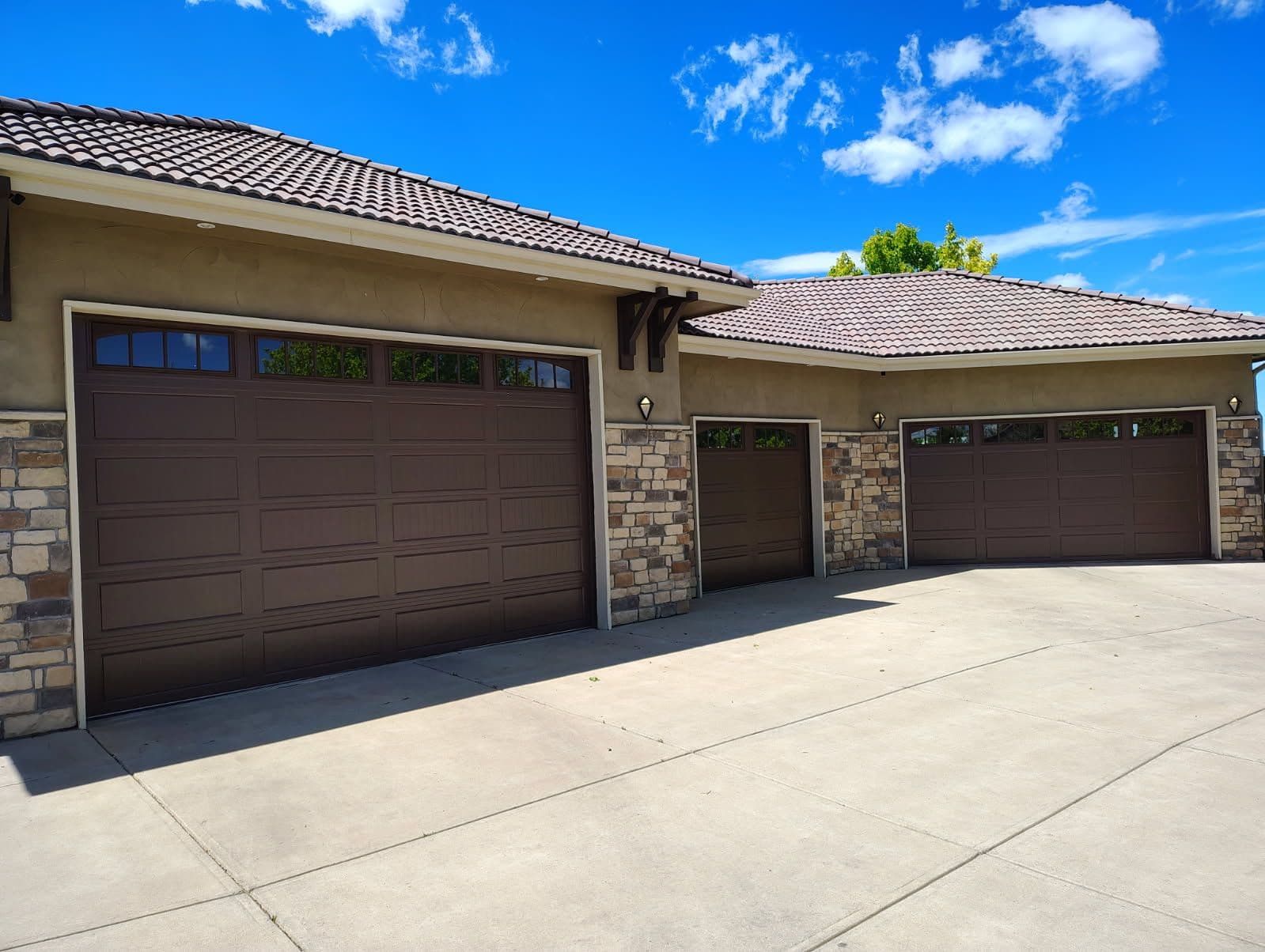 Elegant Garage Door Installation Enhances Curb Appeal