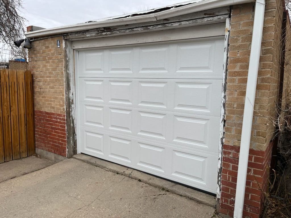 Garage Door Makeover - From Worn to Modern