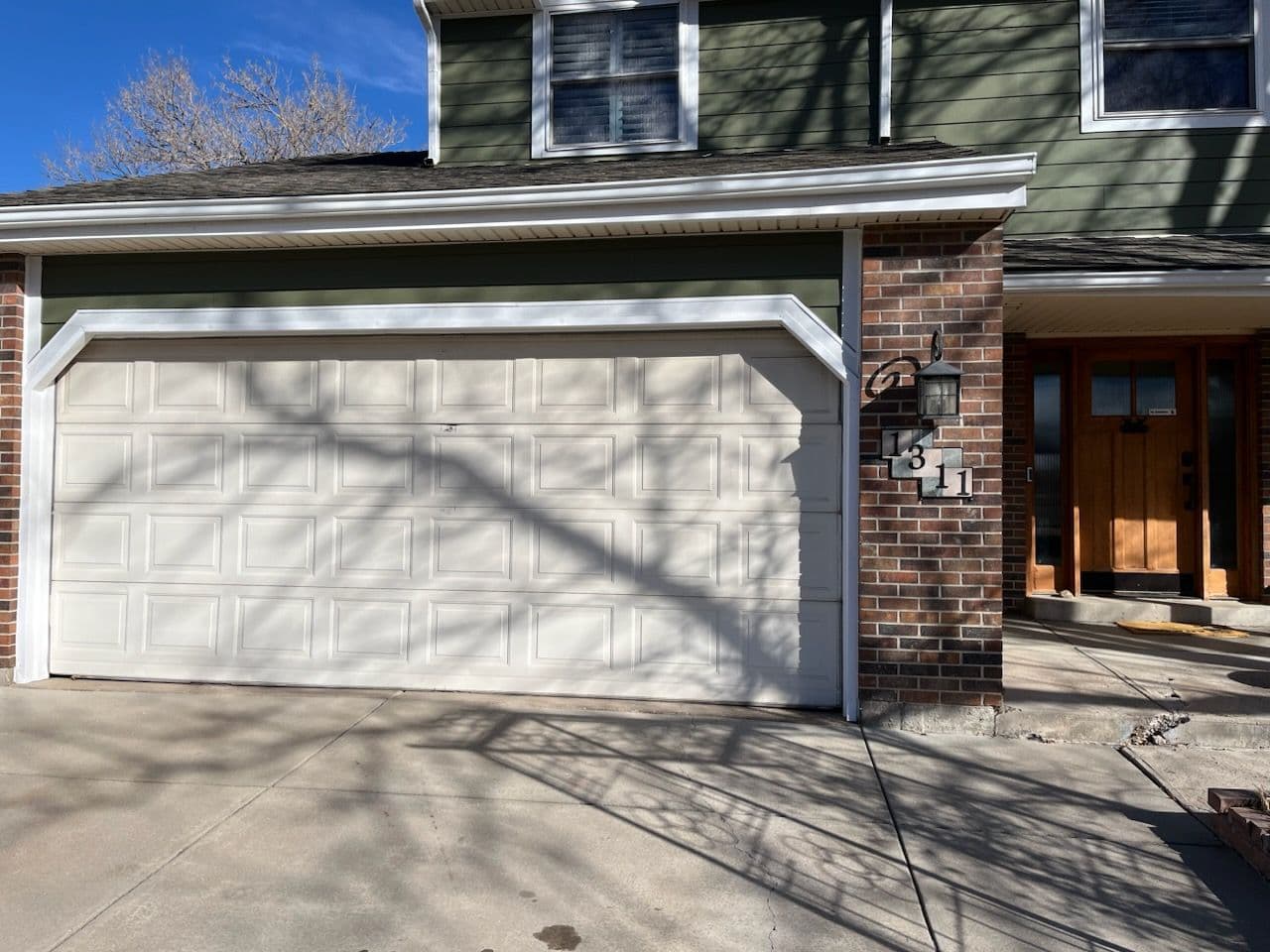 Gallery photos for Stunning Cedar Plank Garage Door Upgrade for Charming Home: Image #1