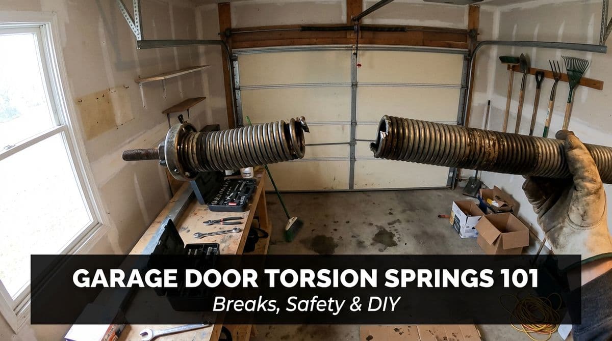 Garage Door Torsion Springs 101: Breaks, Safety & DIY image