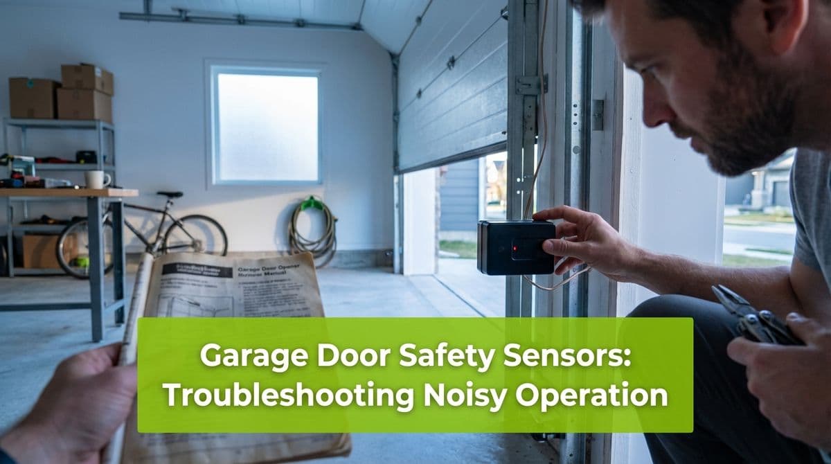 Garage Door Safety Sensors & Noisy Operation Guide image